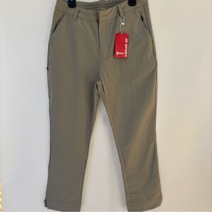 JO Sport Khaki Women's Golf Pants Small, 25" inseam